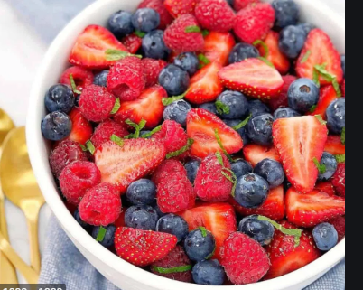 Bk Berry Blast com Frutas Verdes Opções de Tigelas de açaí